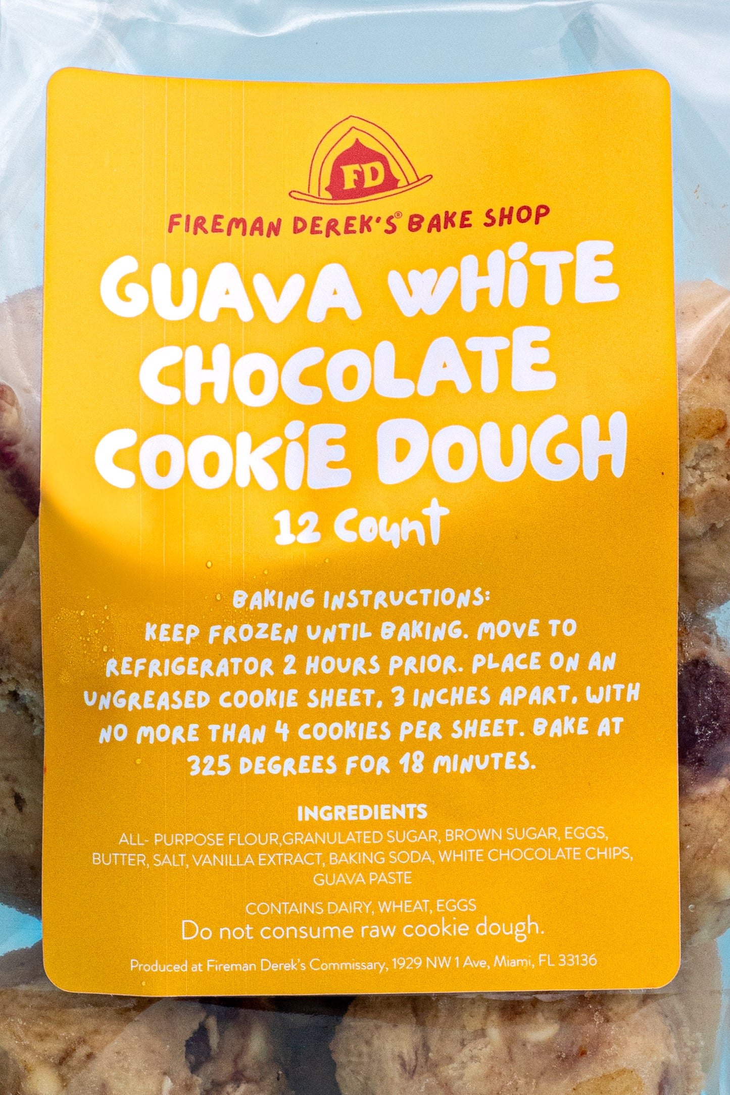 Guava White Chocolate Cookie Dough- Dozen Pack