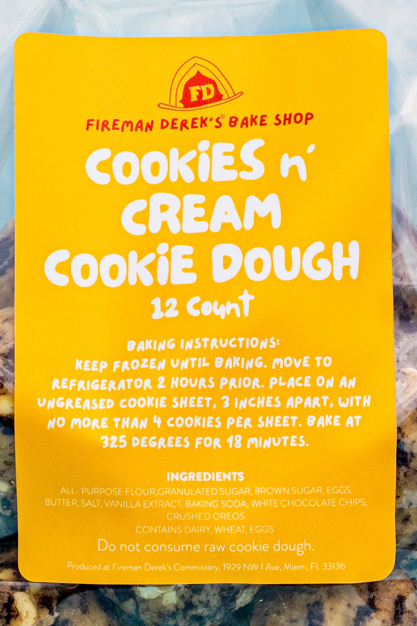 Cookies & Cream Cookie Dough- Dozen Pack