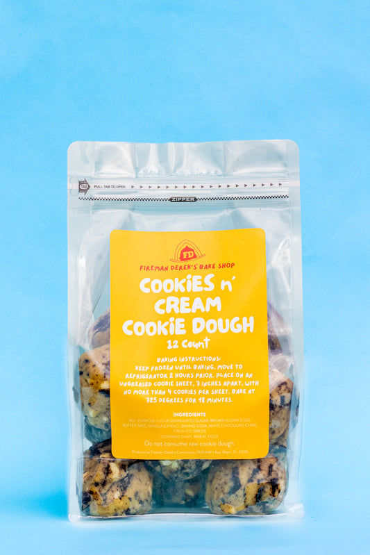 Cookies & Cream Cookie Dough- Dozen Pack